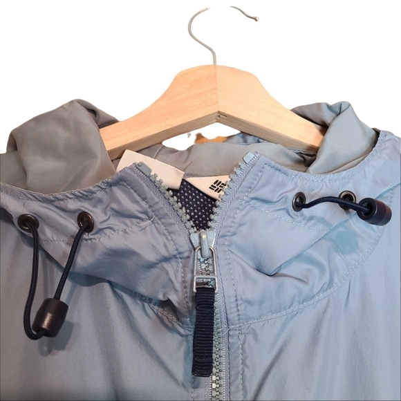 Columbia blue white long-sleeved zip-up women's jacket - Picture 14 of 15
